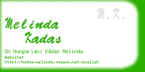 melinda kadas business card