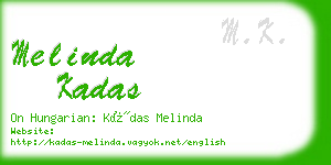 melinda kadas business card